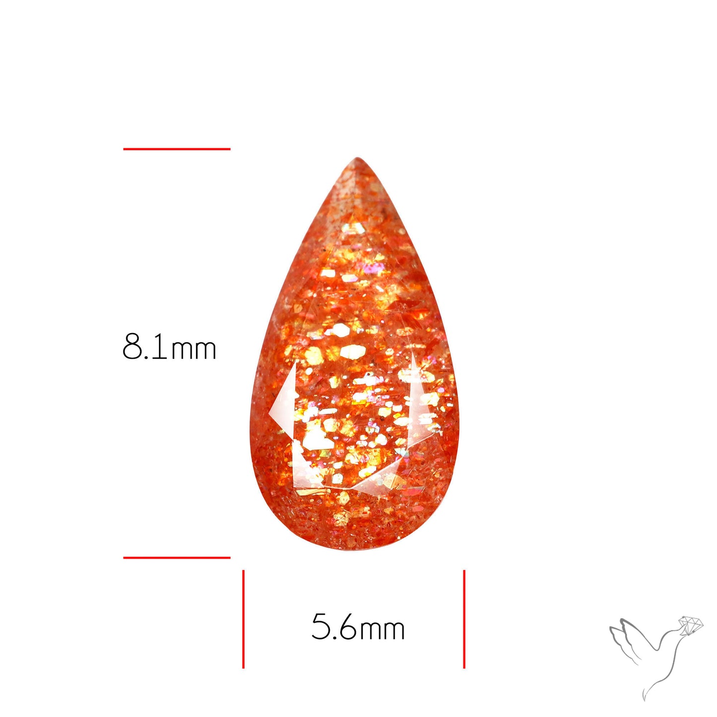 Tanzanian Sunstone Faceted High Grade Confetti Sunstone