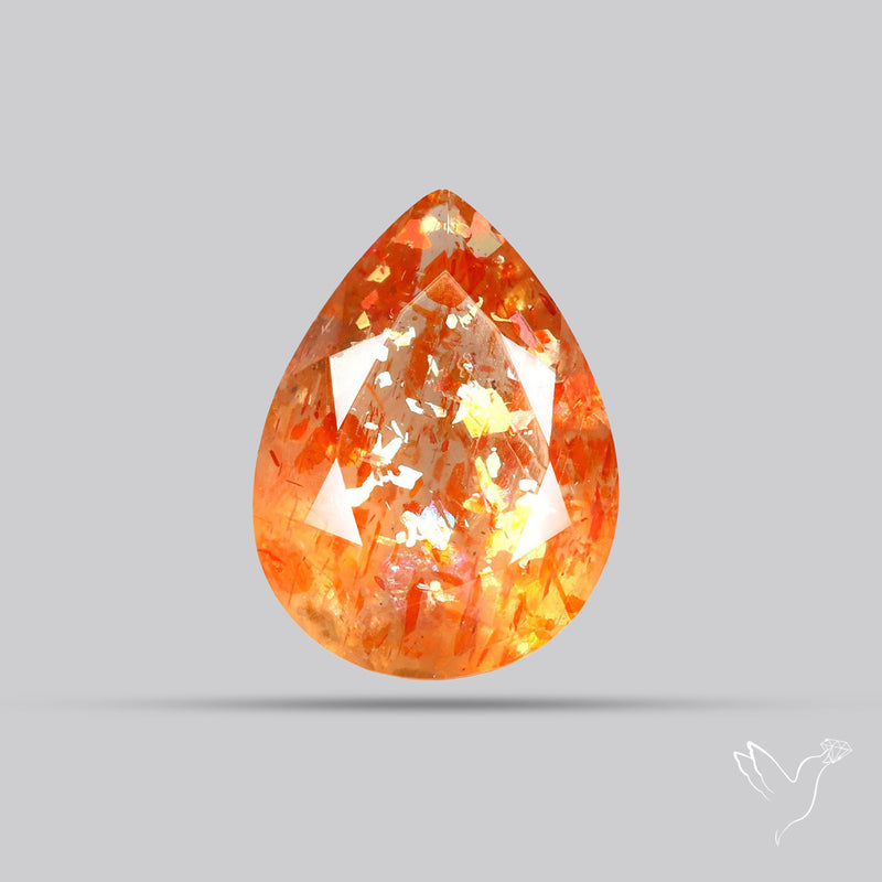 Tanzanian Sunstone Faceted High Grade Confetti Sunstone