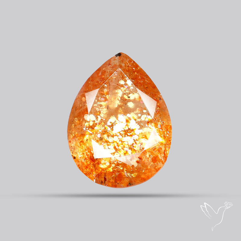 Tanzanian Sunstone Faceted High Grade Confetti Sunstone