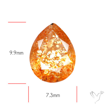Tanzanian Sunstone Faceted High Grade Confetti Sunstone