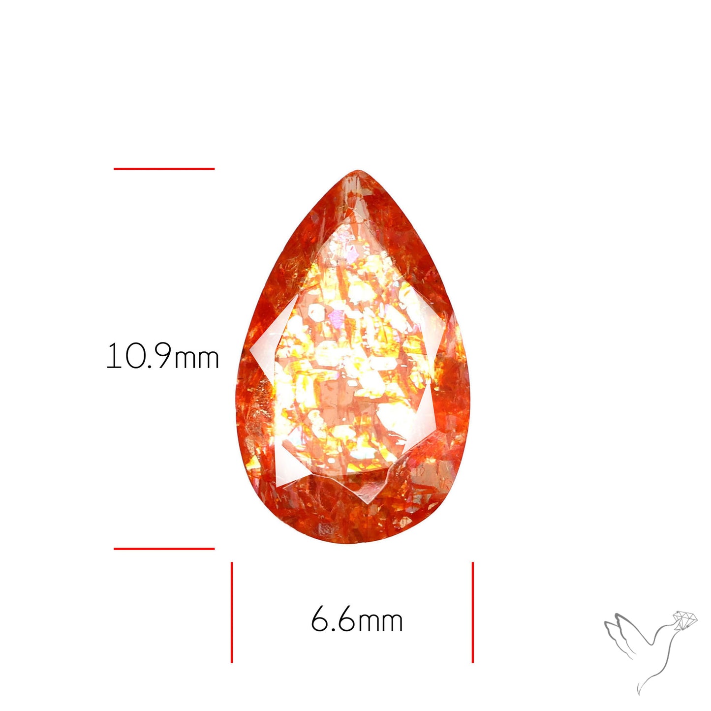 Tanzanian Sunstone Faceted High Grade Confetti Sunstone