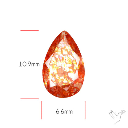 Tanzanian Sunstone Faceted High Grade Confetti Sunstone