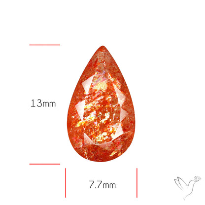 Tanzanian Sunstone Faceted High Grade Confetti Sunstone