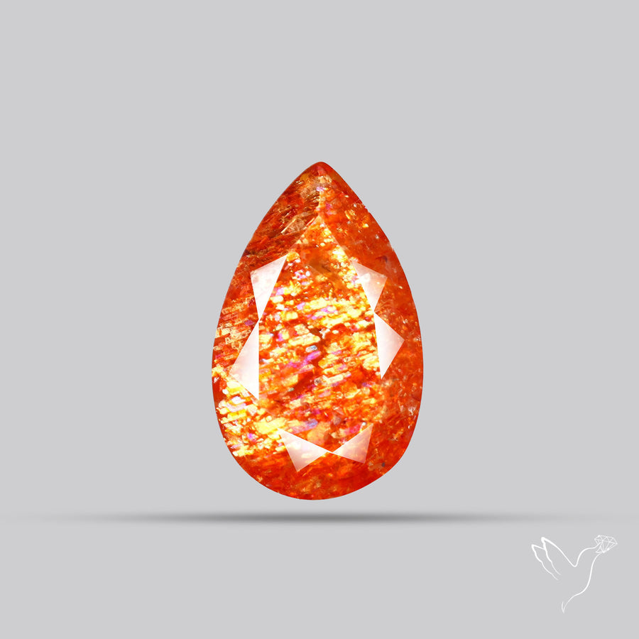 Tanzanian Sunstone Faceted High Grade Confetti Sunstone