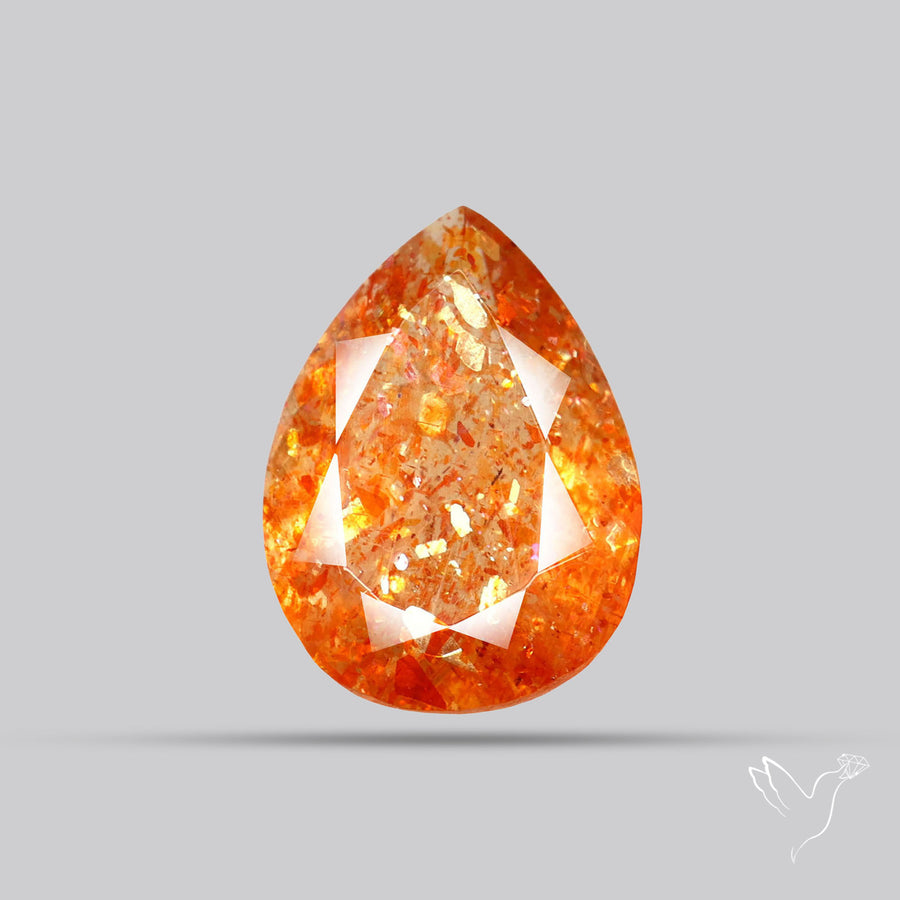 Tanzanian Sunstone Faceted High Grade Confetti Sunstone