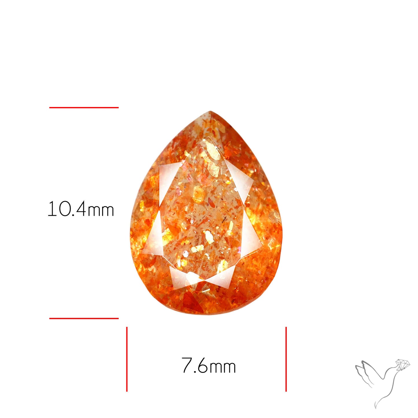 Tanzanian Sunstone Faceted High Grade Confetti Sunstone