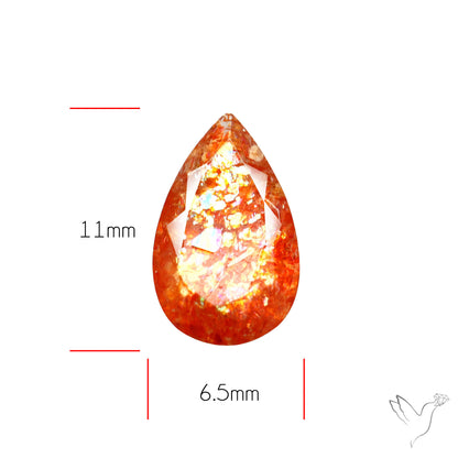 Tanzanian Sunstone Faceted High Grade Confetti Sunstone