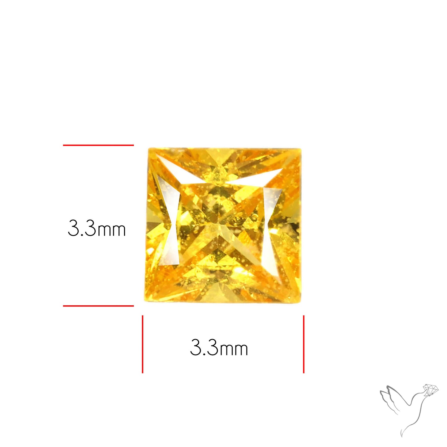Faceted Orange Sapphire Small Multi Sapphire
