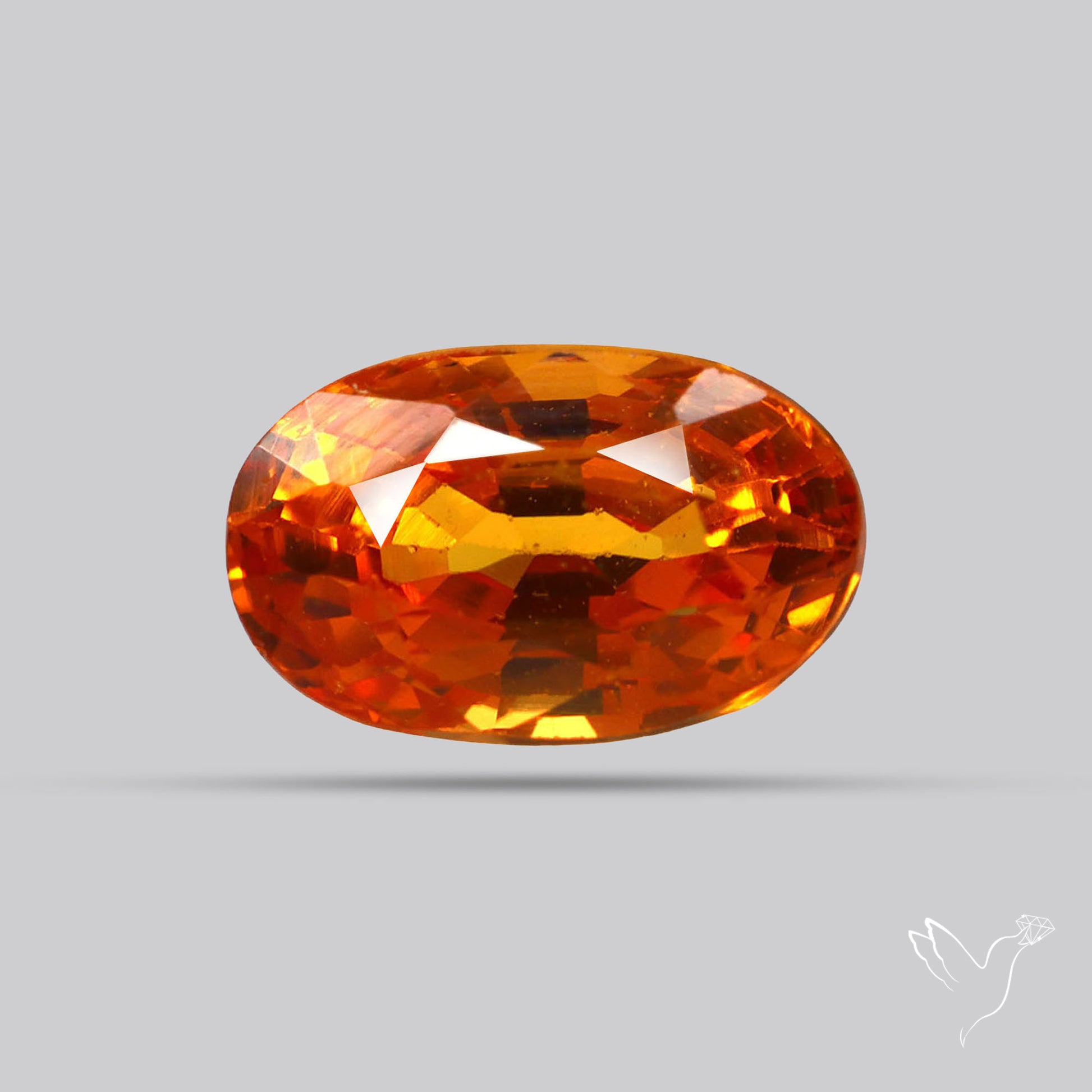 Faceted Orange Sapphire Small Multi Sapphire