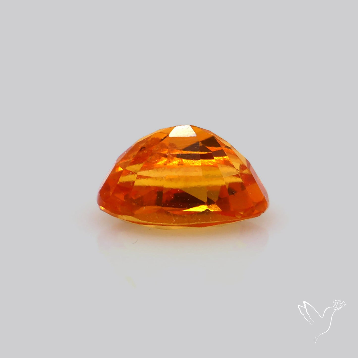 Faceted Orange Sapphire Small Multi Sapphire