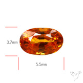 Faceted Orange Sapphire Small Multi Sapphire