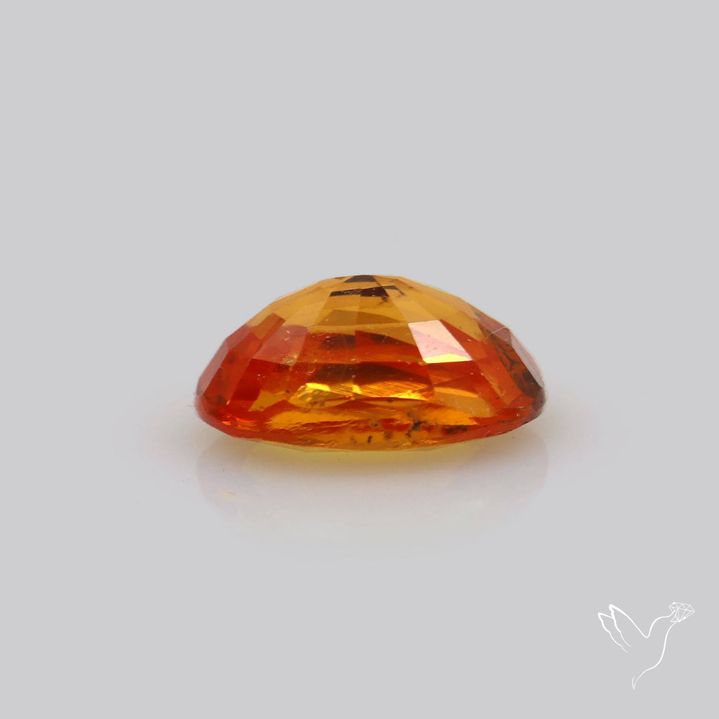 Faceted Orange Sapphire Small Multi Sapphire