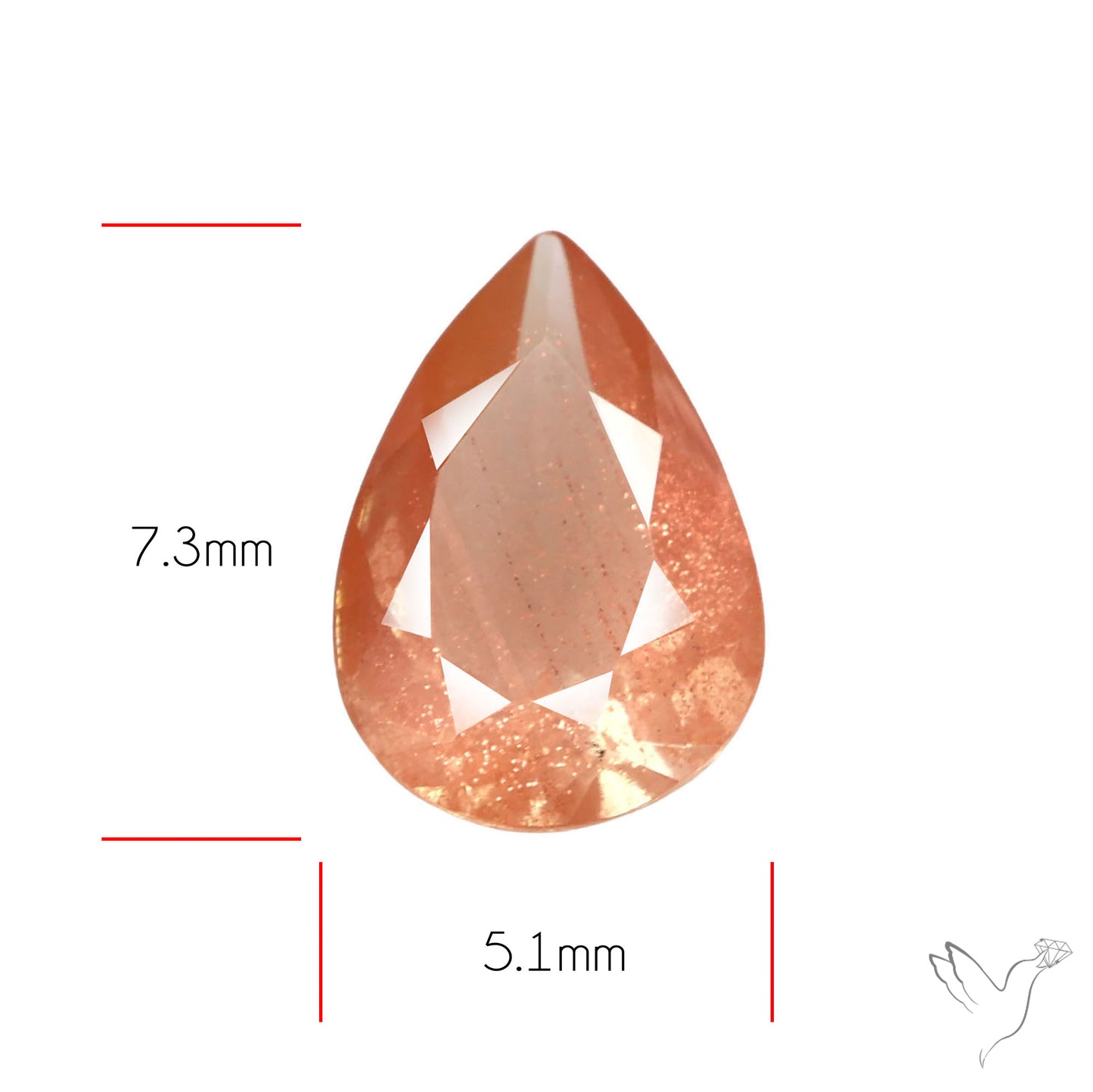 Faceted Oregon Schiller Sunstone