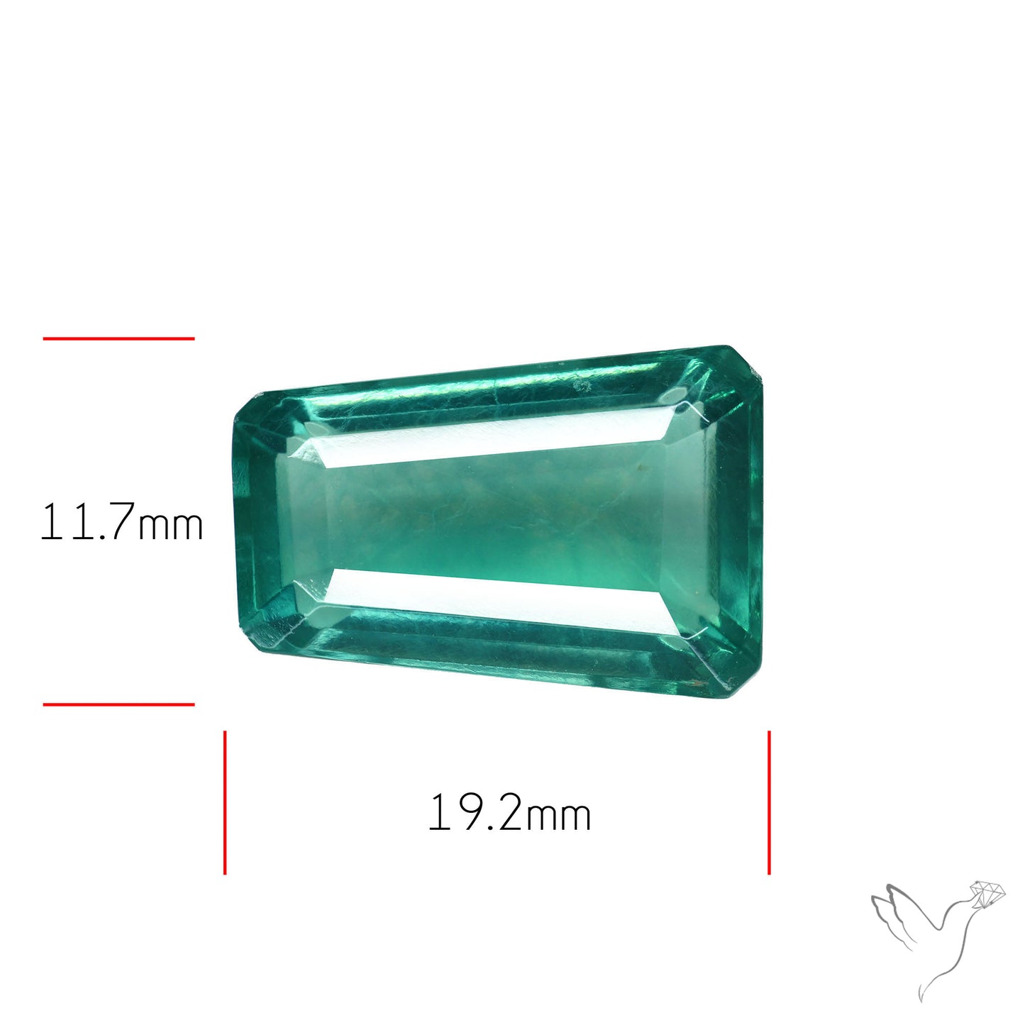 Faceted Belgian Teal Fluorite