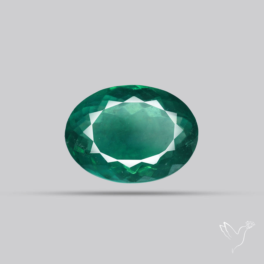 Faceted Belgian Teal Fluorite