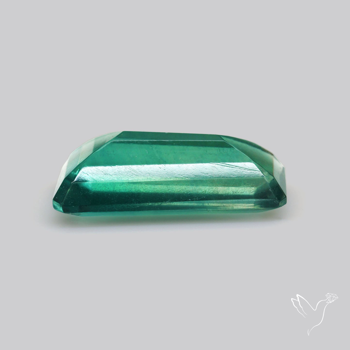 Large Belgian Teal Fluorite faceted