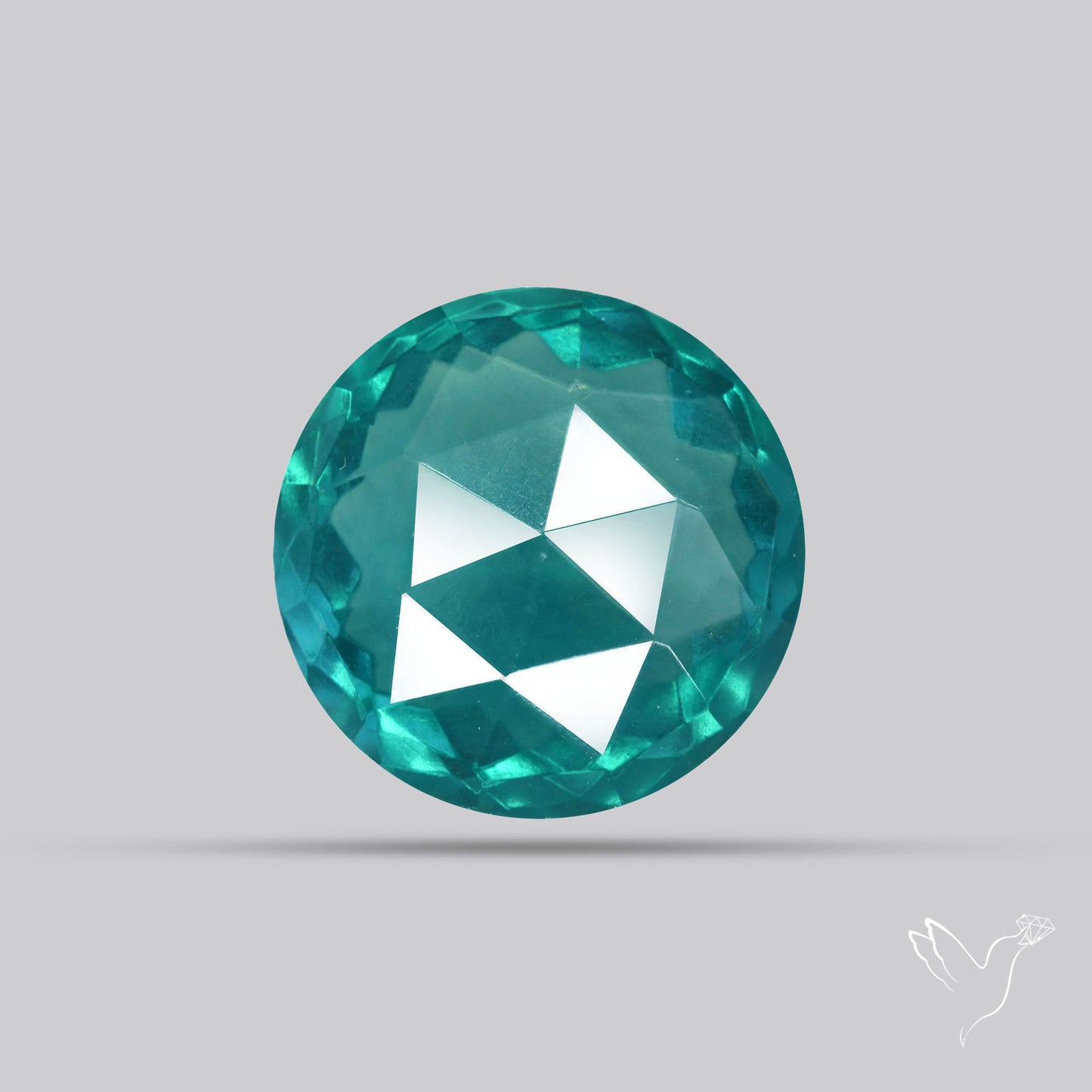 Faceted Belgian Teal Fluorite