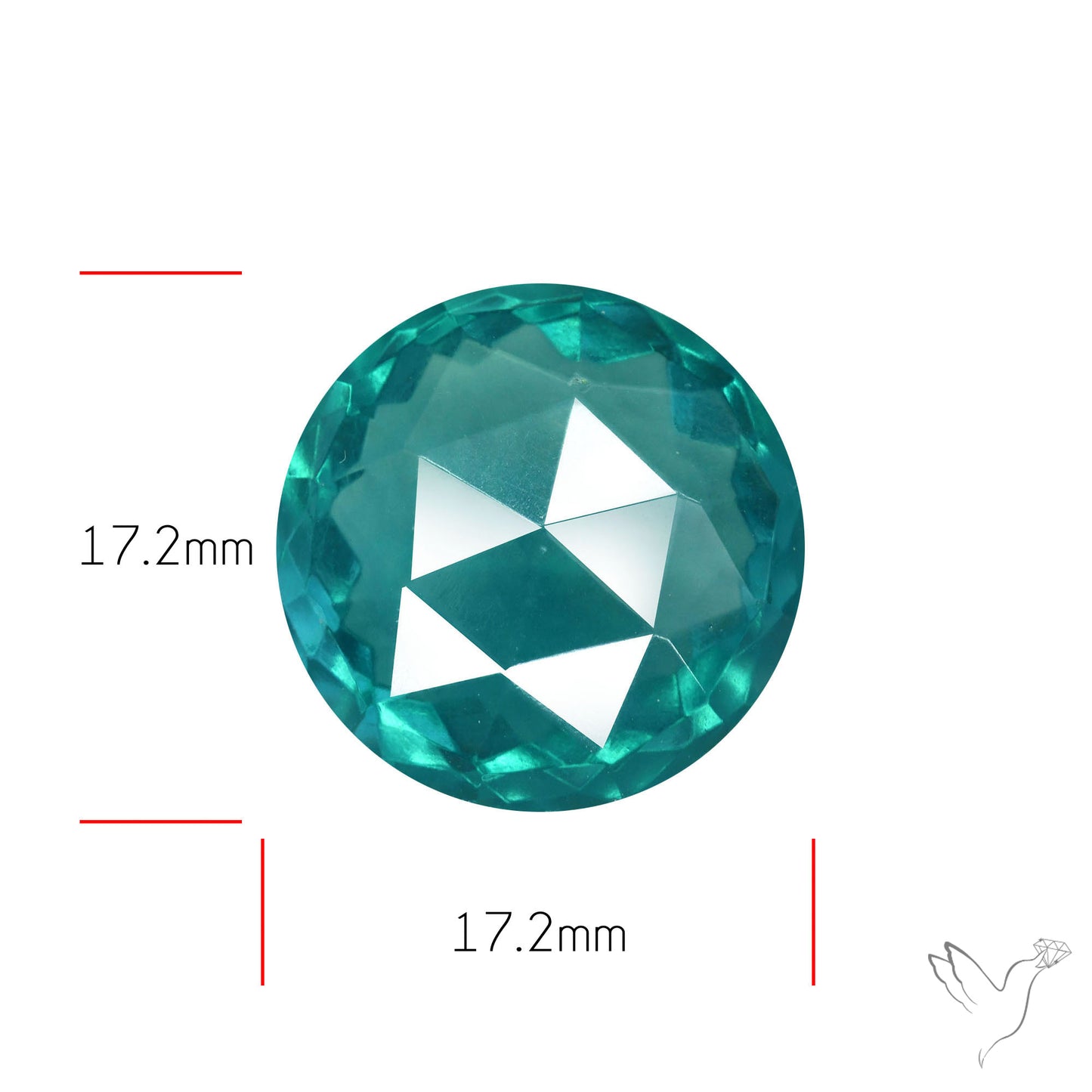 Faceted Belgian Teal Fluorite