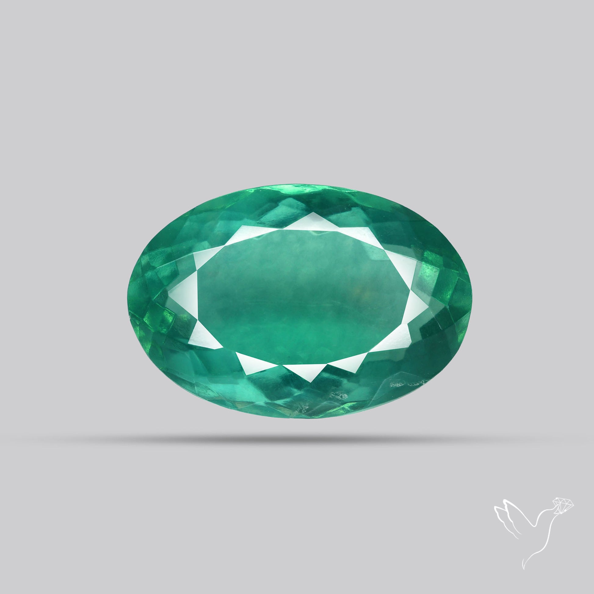 Faceted Belgian Teal Fluorite