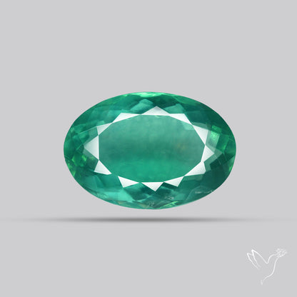 Faceted Belgian Teal Fluorite