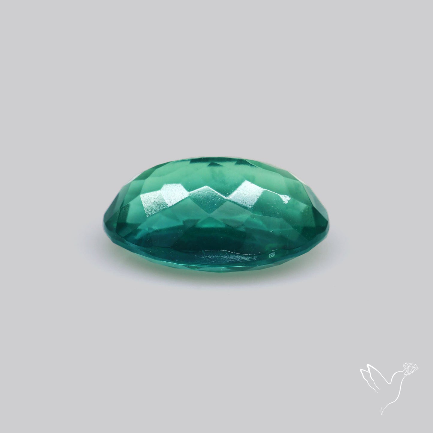 Faceted Belgian Teal Fluorite