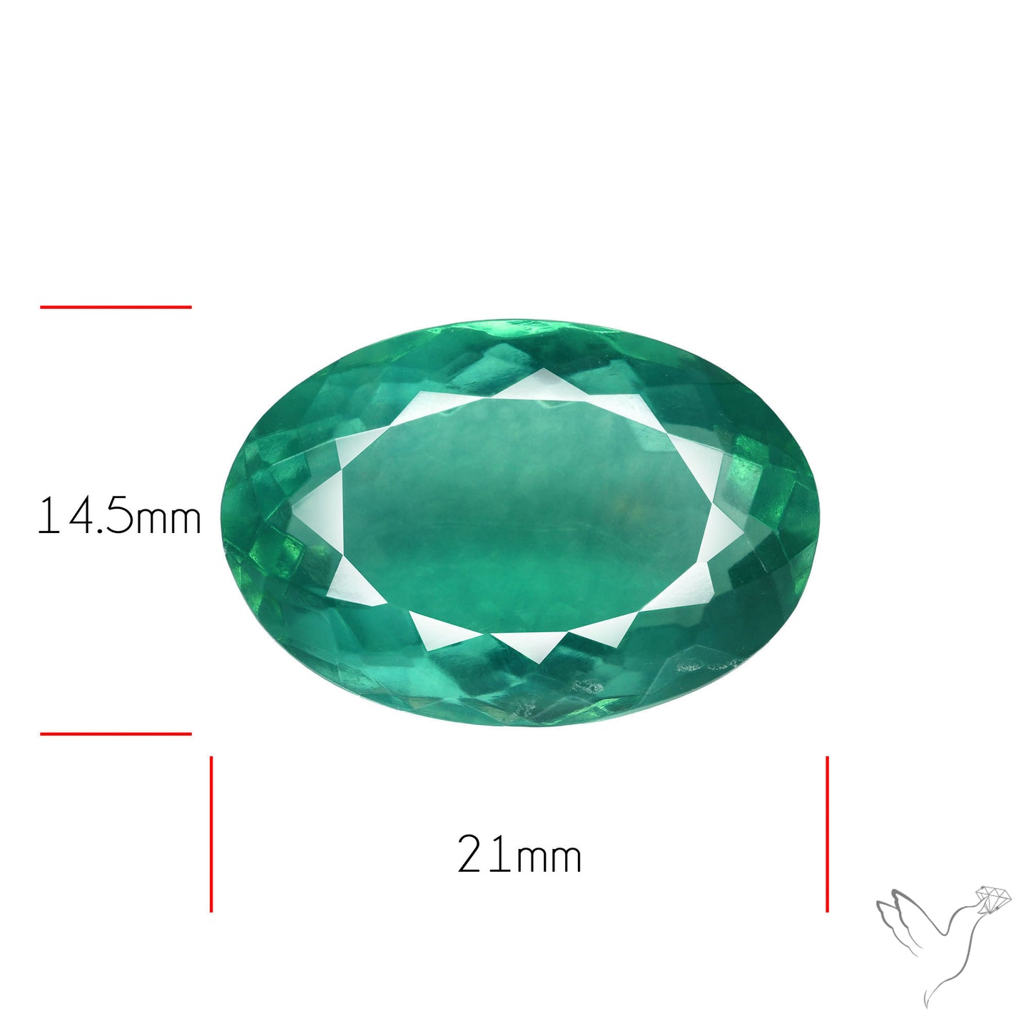 Faceted Belgian Teal Fluorite