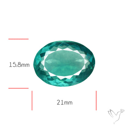 Faceted Belgian Teal Fluorite