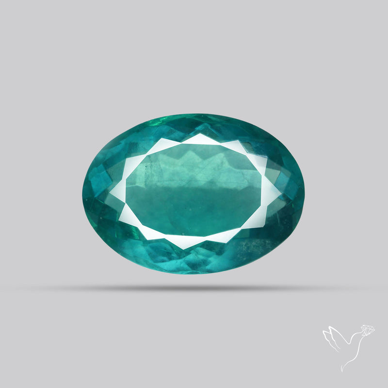 Faceted Belgian Teal Fluorite