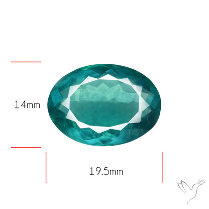 Faceted Belgian Teal Fluorite