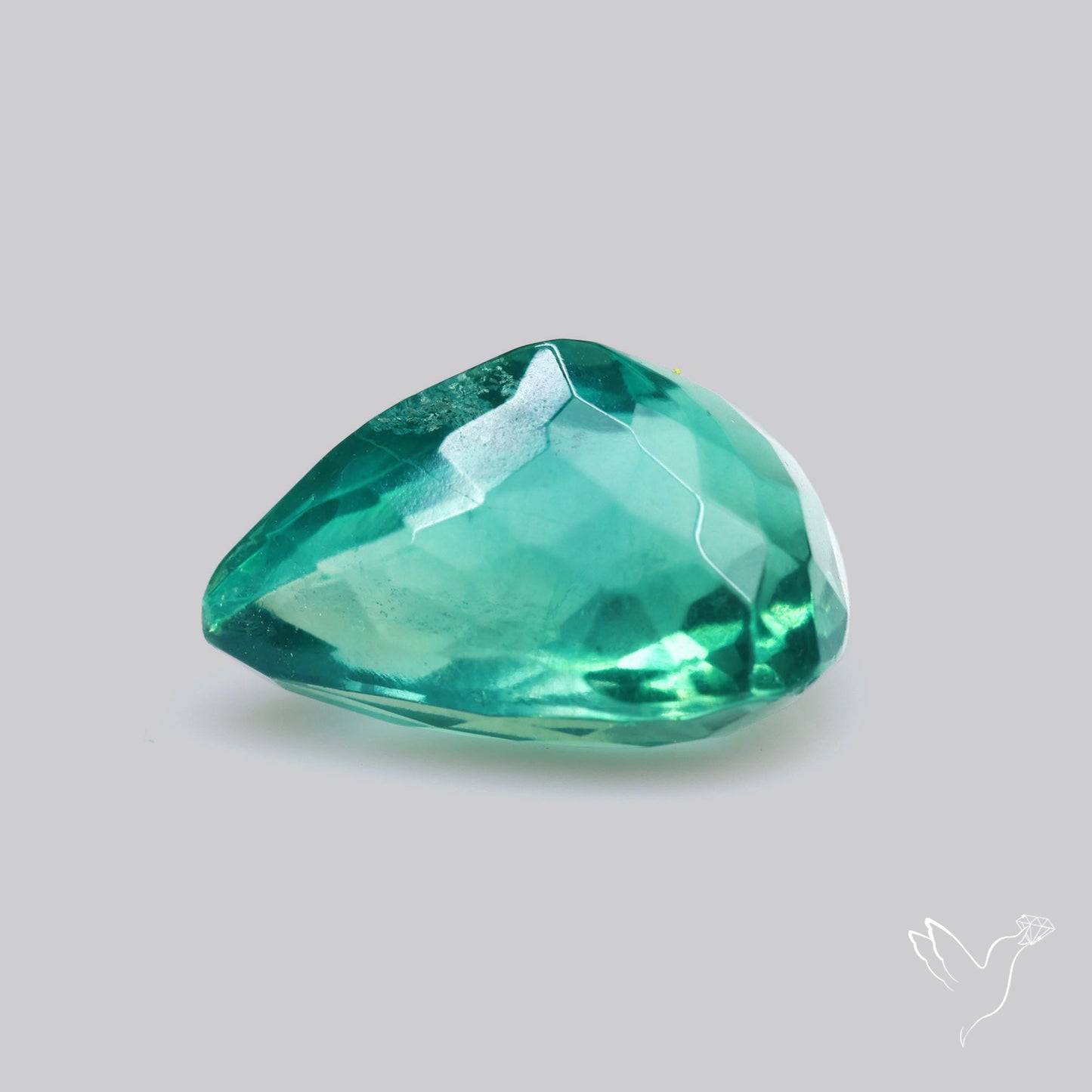 Faceted Belgian Teal Fluorite