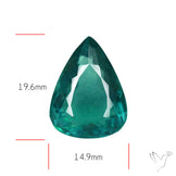 Faceted Belgian Teal Fluorite