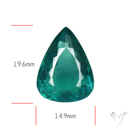 Faceted Belgian Teal Fluorite