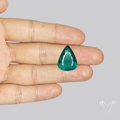 Faceted Belgian Teal Fluorite