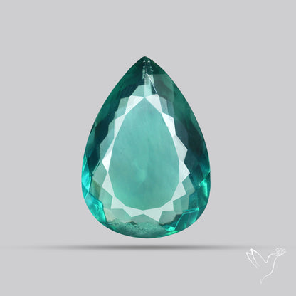 Faceted Belgian Teal Fluorite
