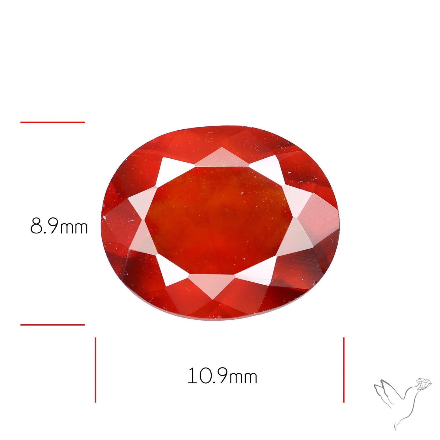 Faceted Hessonite Garnet