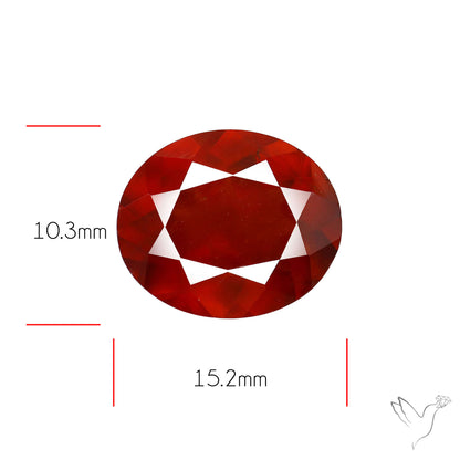 Faceted Hessonite Garnet