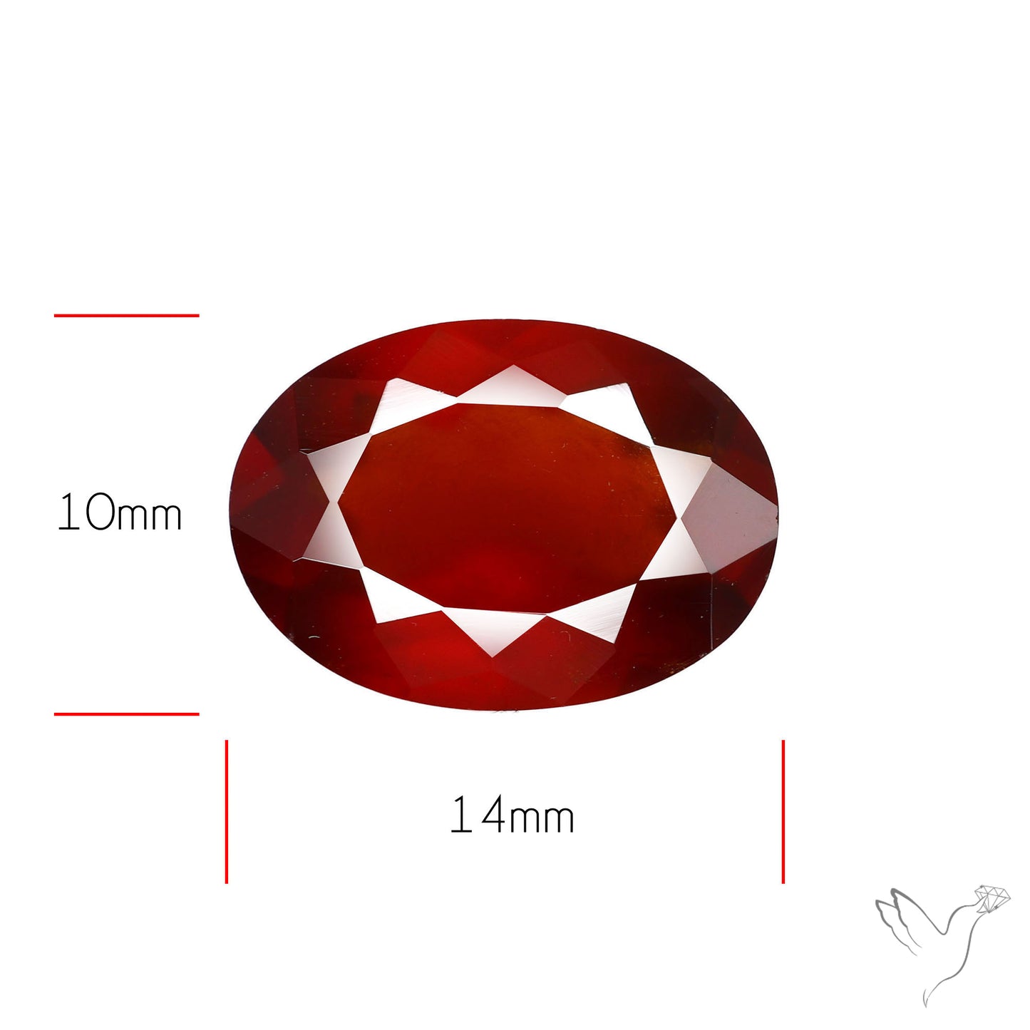 Faceted Hessonite Garnet