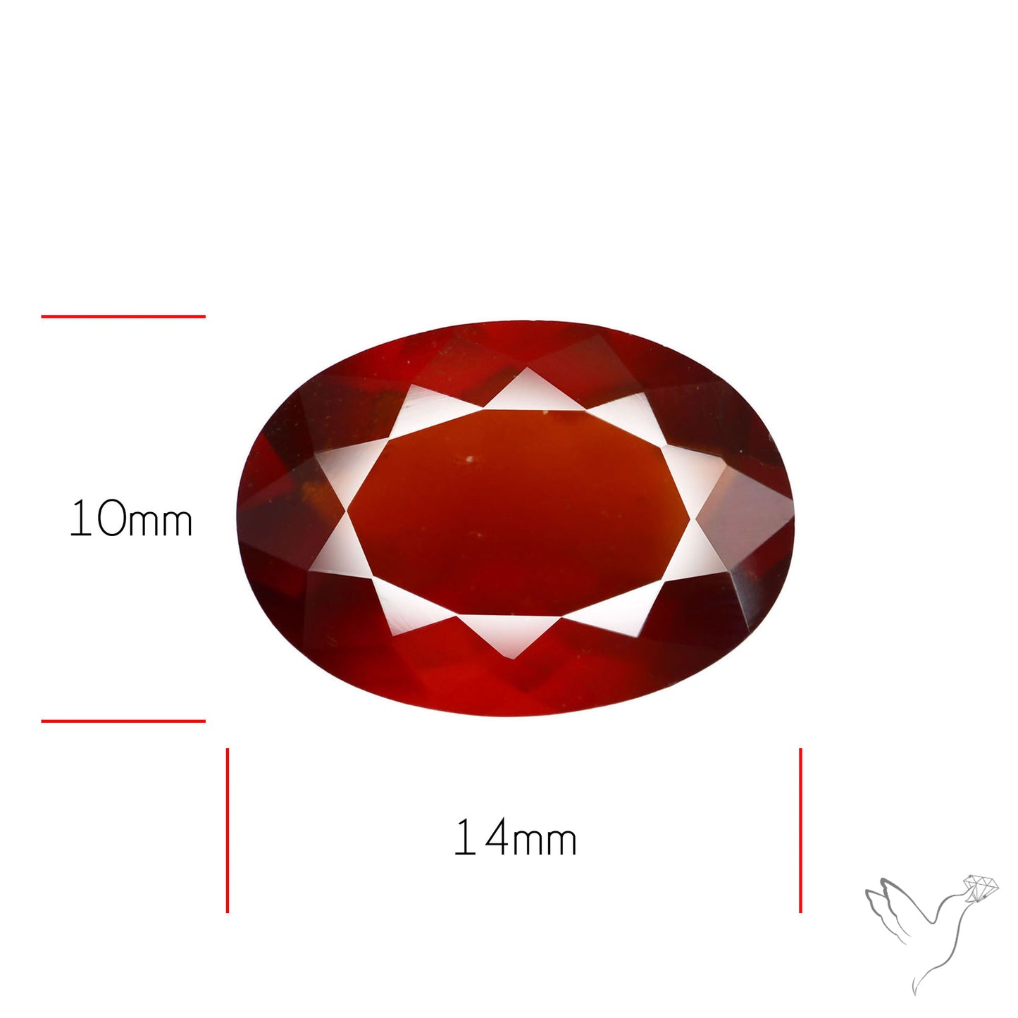 Faceted Hessonite Garnet