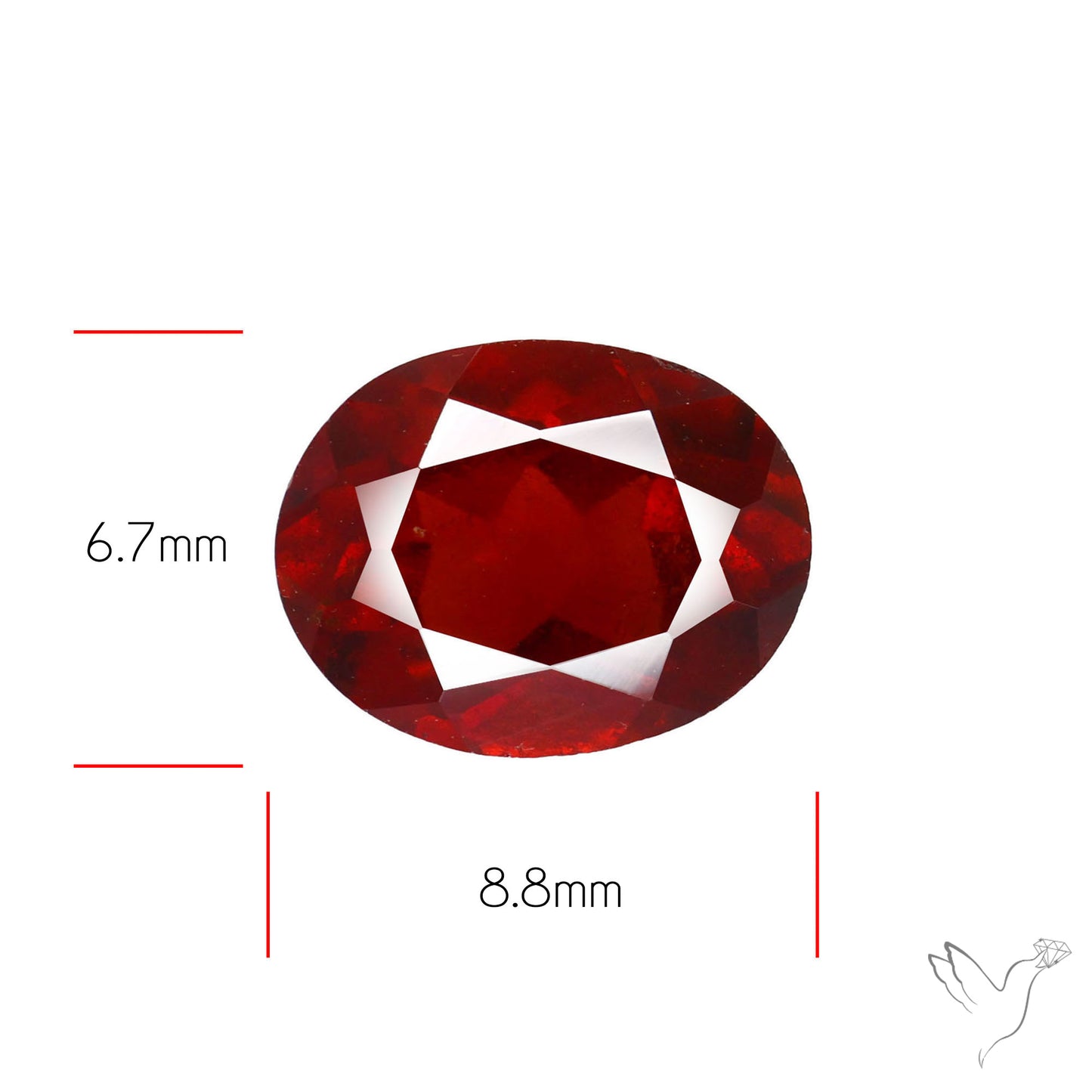 Faceted Hessonite Garnet