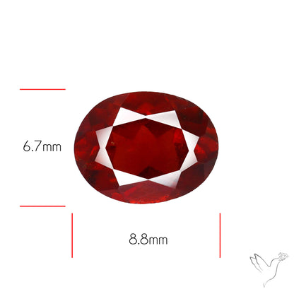 Faceted Hessonite Garnet
