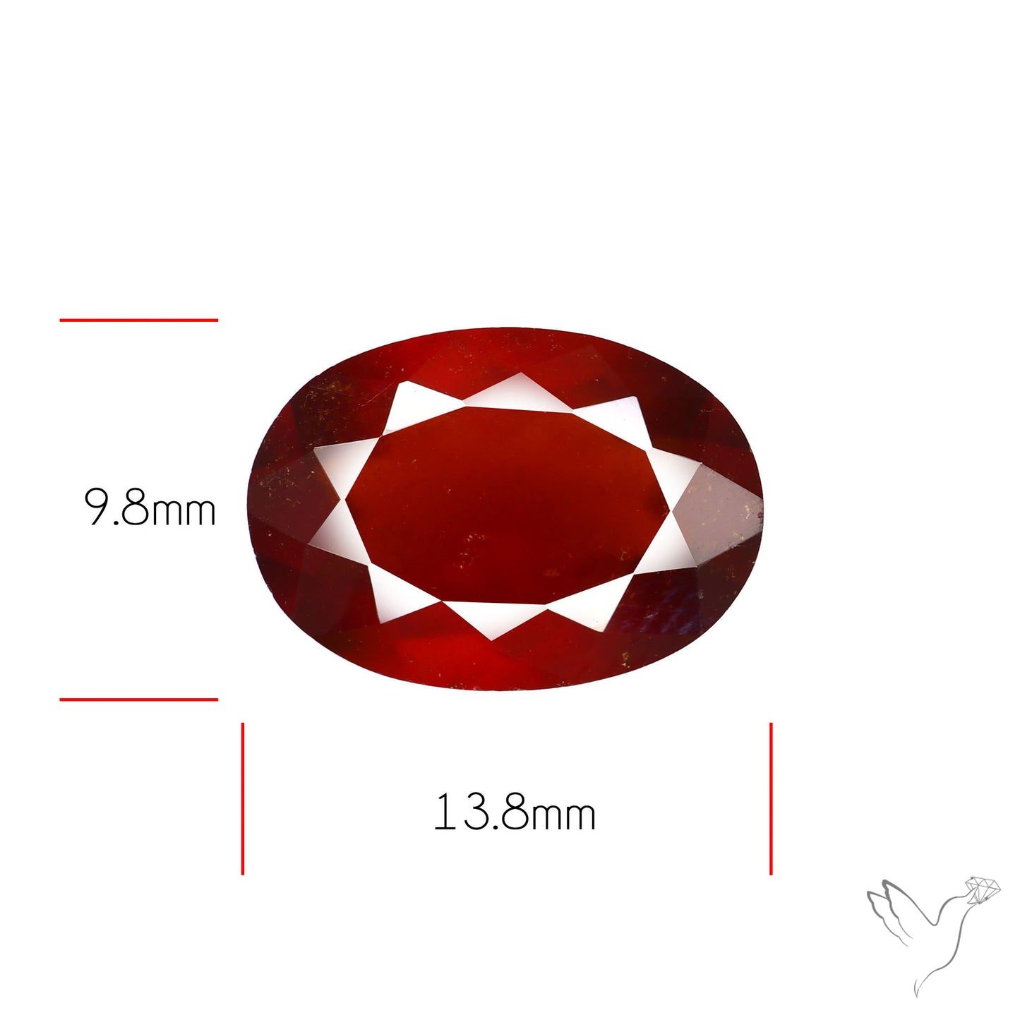 Faceted Hessonite Garnet