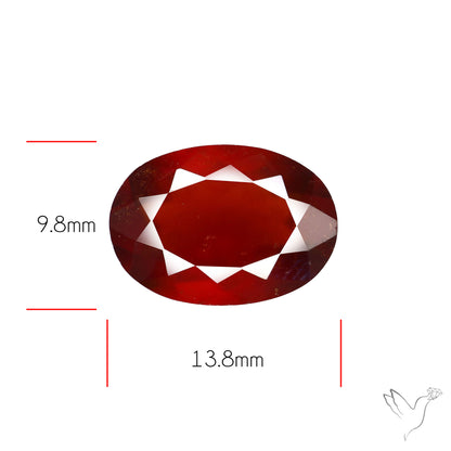 Faceted Hessonite Garnet