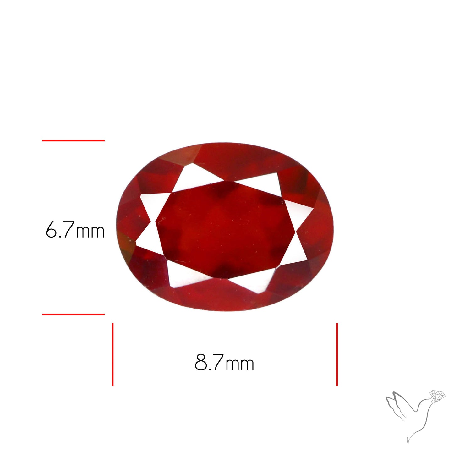 Faceted Hessonite Garnet
