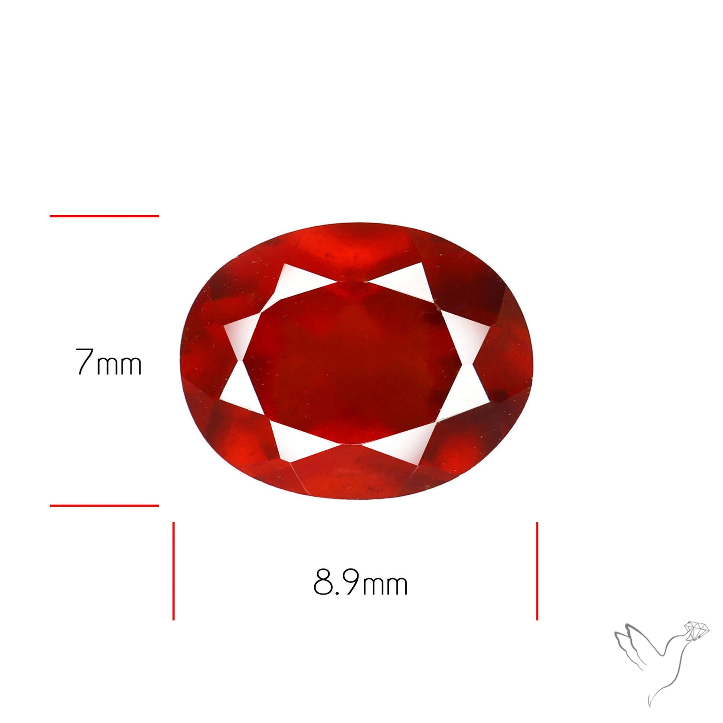 Faceted Hessonite Garnet