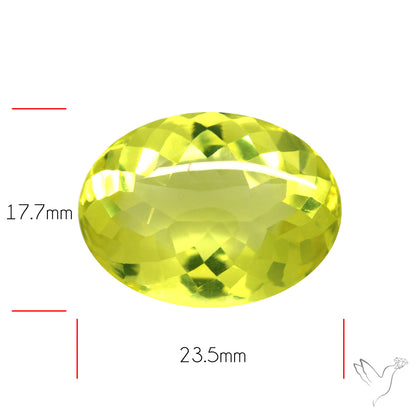 Buff Top Lemon Quartz AAA Clear Faceted Fine Cuts