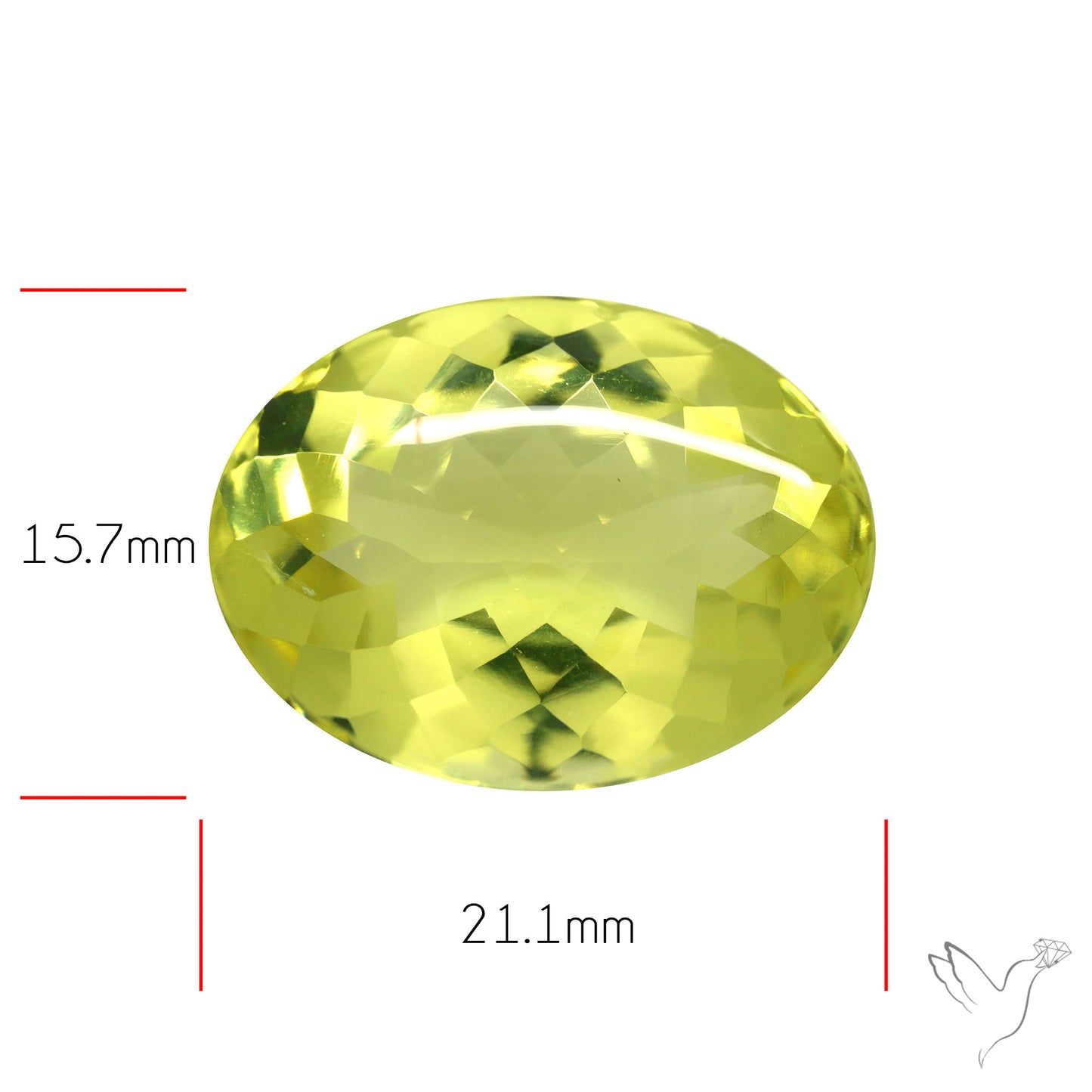 Buff Top Lemon Quartz AAA Clear Faceted Fine Cuts