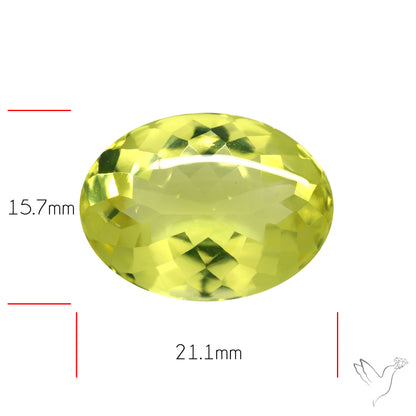 Buff Top Lemon Quartz AAA Clear Faceted Fine Cuts