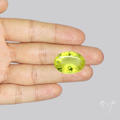 Buff Top Lemon Quartz AAA Clear Faceted Fine Cuts