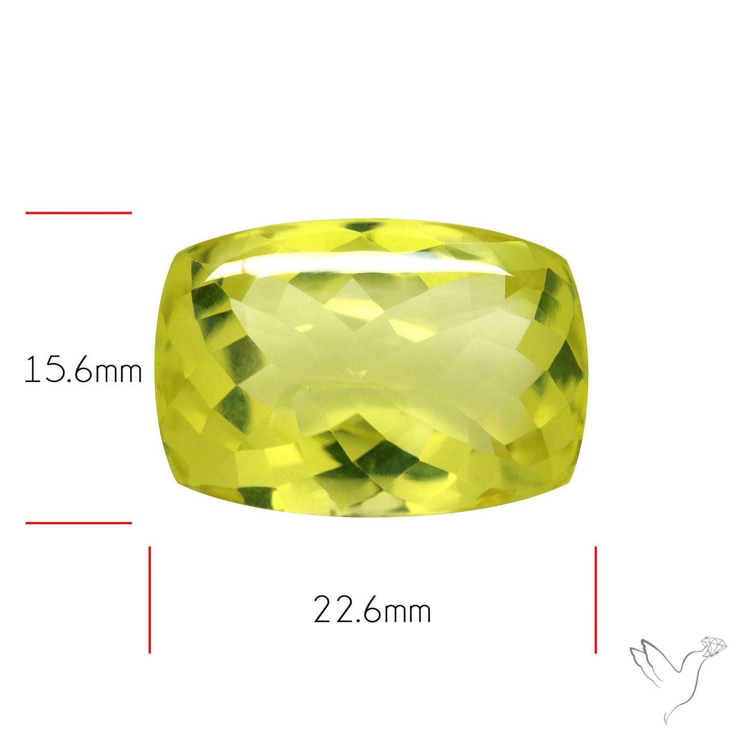Buff Top Lemon Quartz AAA Clear Faceted Fine Cuts