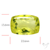 Buff Top Lemon Quartz AAA Clear Faceted Fine Cuts